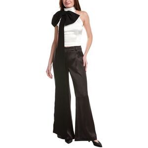 Sans Faff Womens  Chelsea Bow Halter Top, White